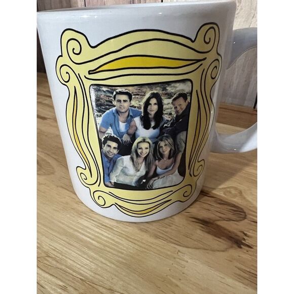 Vintage Friends TV Series Yellow Frame White Mug - Picture 2 of 9